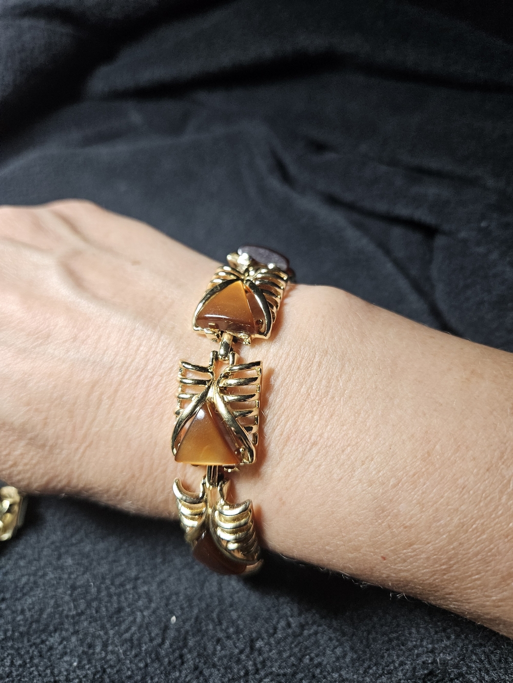 Vintage Coro Bracelet And Earring Set
